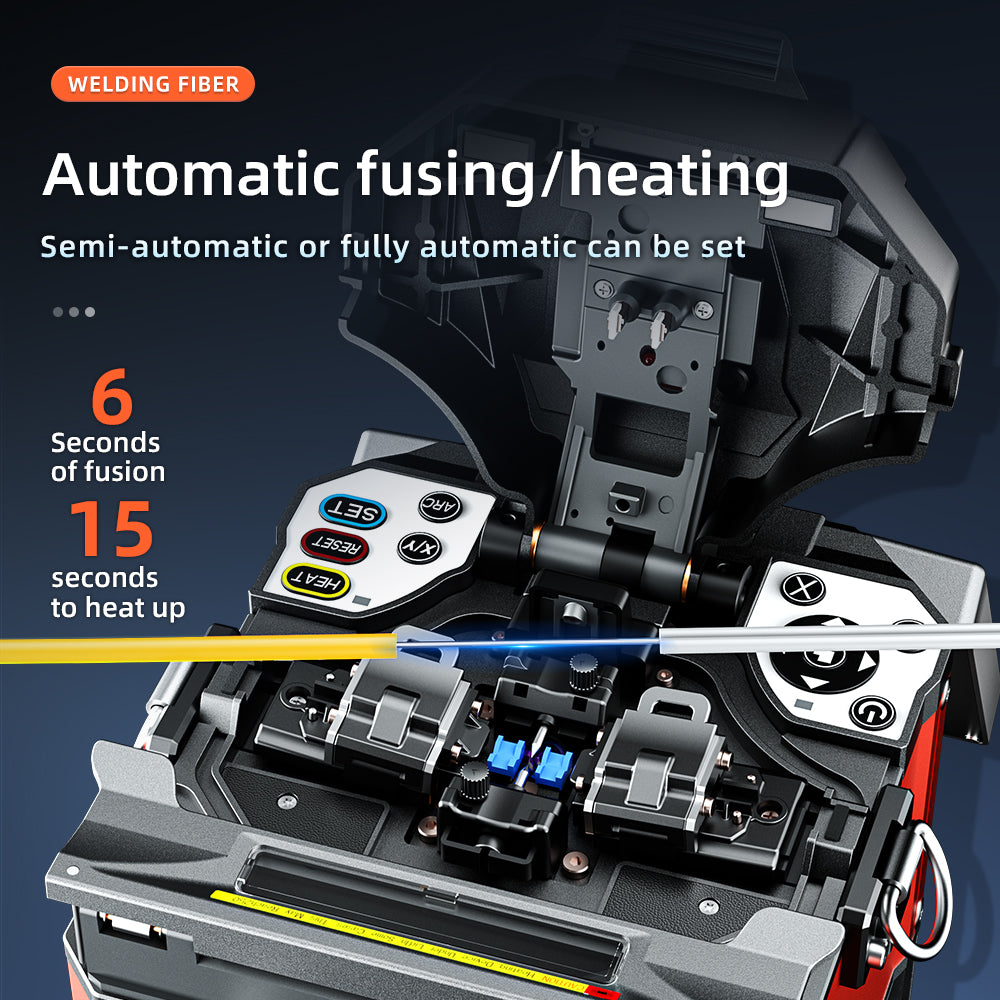 Automatic Fiber Optic Fusion Splicer Machine with Core Alignment