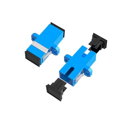 10-Pack SC UPC Simplex Flanged Fiber Optic Adapters