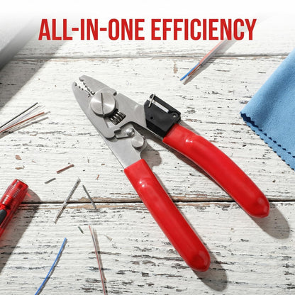 6-in-1 Multifunctional Fiber Optic Stripping & Cleaning Pliers