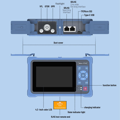 Mini 1610nm Active Fiber OTDR Optical Network Tester