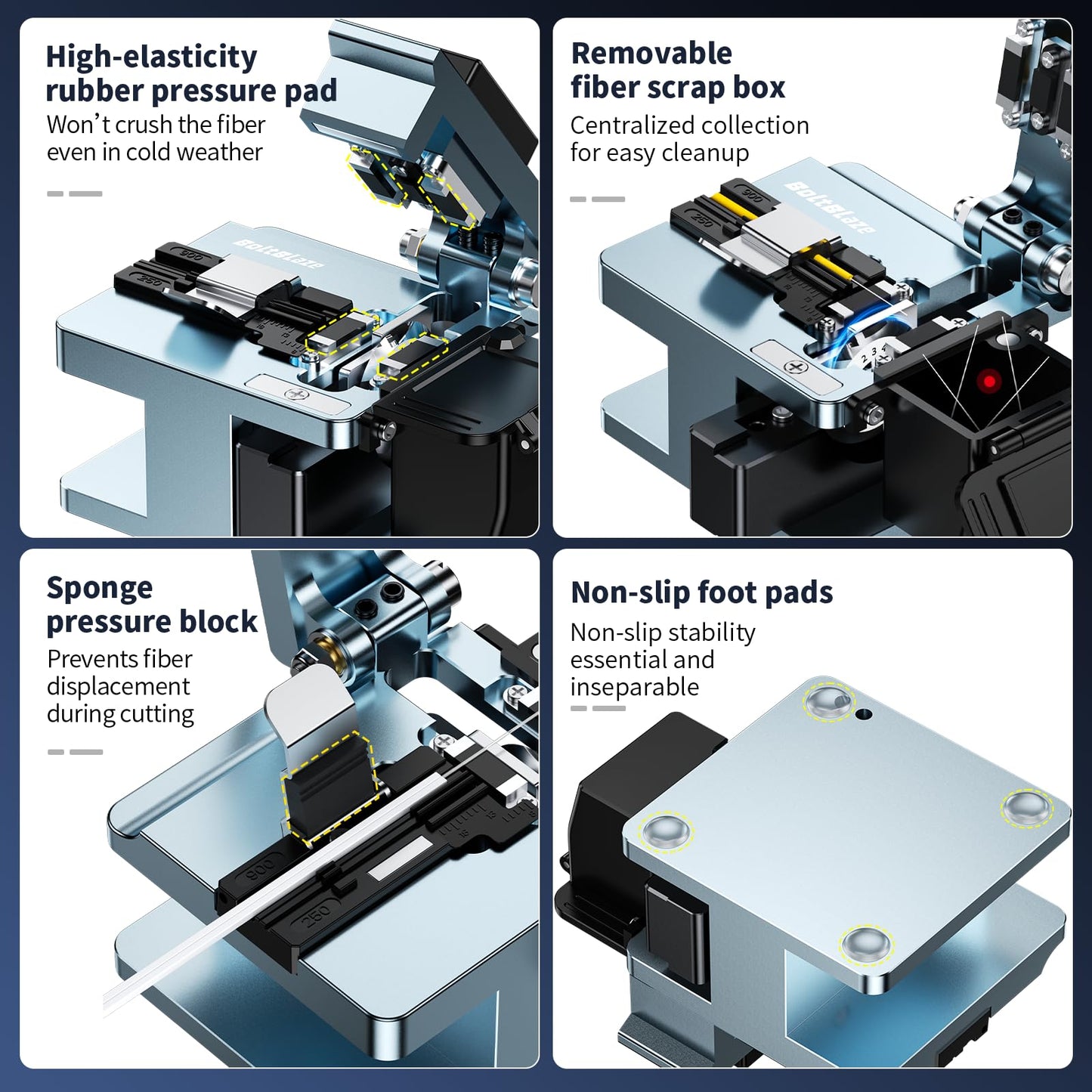 High-Precision FTTH Fiber Optic Cleaver Cutter