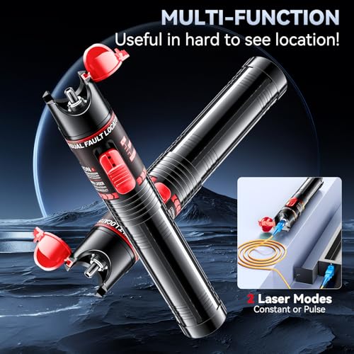 Rechargeable VFL Fiber Optic Tester Kit with FC to LC Adapter