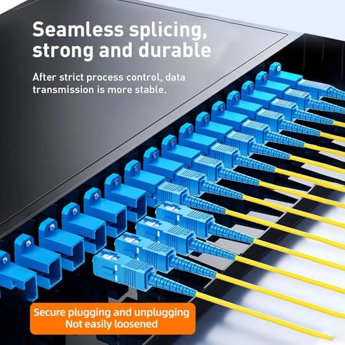 10-Pack SC UPC Simplex Flanged Fiber Optic Adapters