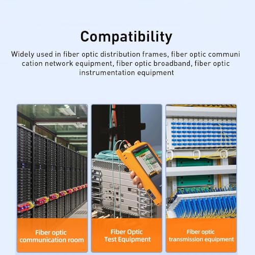 10-Pack SC UPC Simplex Flanged Fiber Optic Adapters