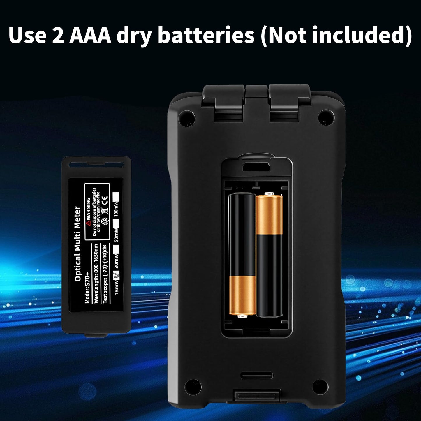 Portable 5-in-1 Fiber Optic Tester with OPM, 15mW VFL & Cable Finder