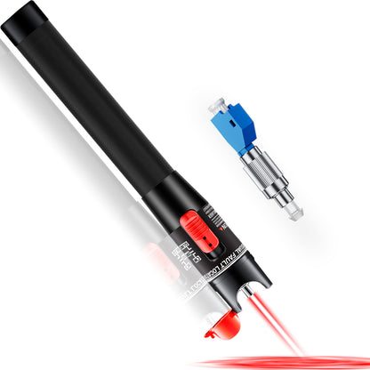 Visual Fault Locator (VFL) Fiber Optic Tester Kit with FC to LC Adapter