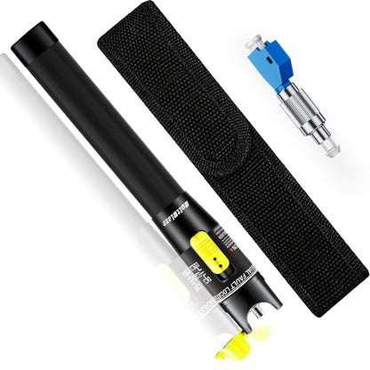 Visual Fault Locator (VFL) Fiber Optic Tester Kit with FC to LC Adapter