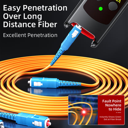 Rechargeable 2-in-1 VFL Fiber Optic Tester with LED Light