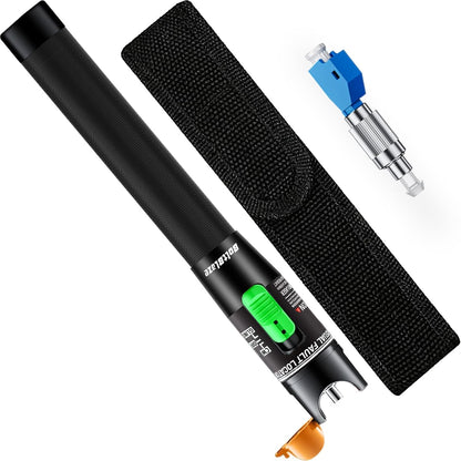 Visual Fault Locator (VFL) Fiber Optic Tester Kit with FC to LC Adapter