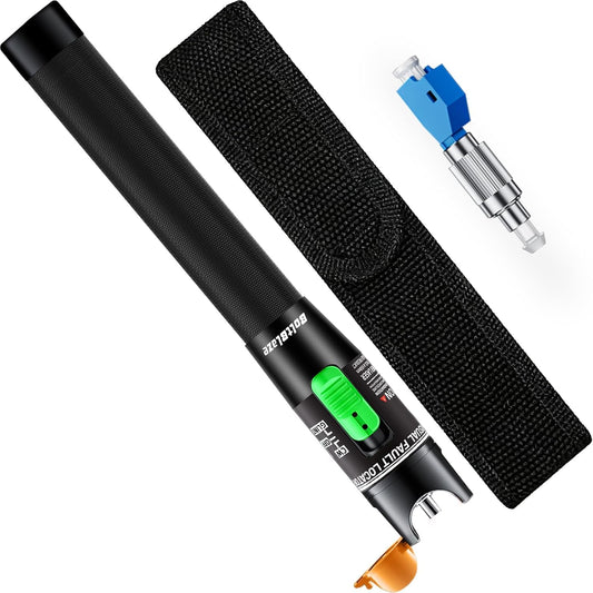 Visual Fault Locator (VFL) Fiber Optic Tester Kit with FC to LC Adapter