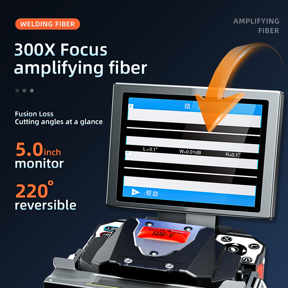 Automatic Fiber Optic Fusion Splicer Machine with Core Alignment