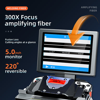 Automatic Fiber Optic Fusion Splicer Machine with Core Alignment
