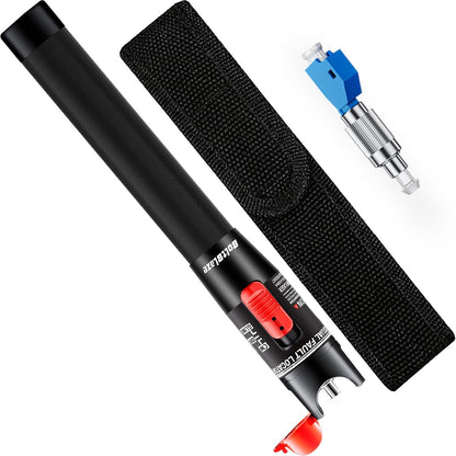Visual Fault Locator (VFL) Fiber Optic Tester Kit with FC to LC Adapter