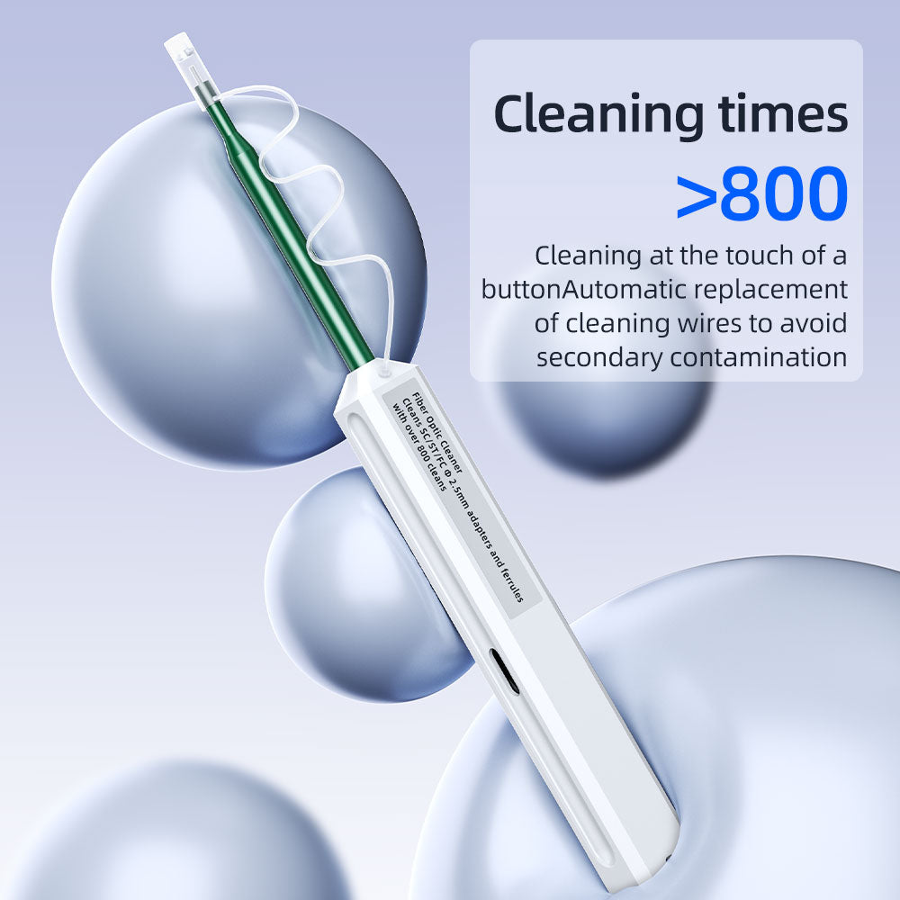 Fiber Optic Cleaning Pen Tool Kit for 1.25mm & 2.5mm Connectors