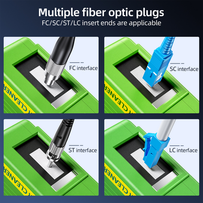 Fiber Optic Connector Cleaner Box for SC/ST/FC/LC/MU