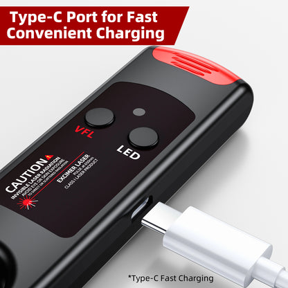 Rechargeable 2-in-1 VFL Fiber Optic Tester with LED Light