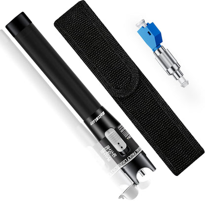 Visual Fault Locator (VFL) Fiber Optic Tester Kit with FC to LC Adapter