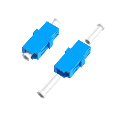 10-Pack SC UPC Simplex Flanged Fiber Optic Adapters