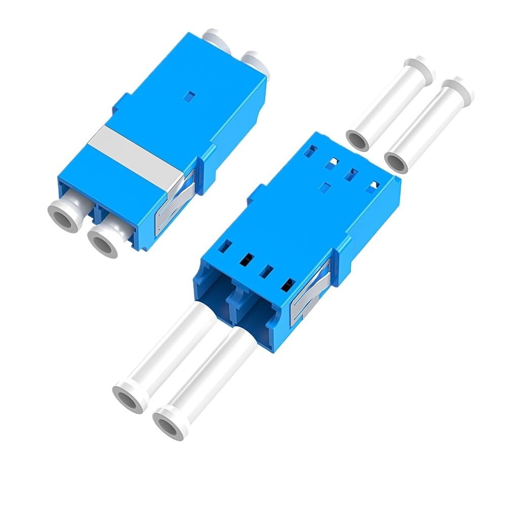 10-Pack SC UPC Simplex Flanged Fiber Optic Adapters