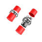 10-Pack SC UPC Simplex Flanged Fiber Optic Adapters