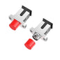 10-Pack SC UPC Simplex Flanged Fiber Optic Adapters