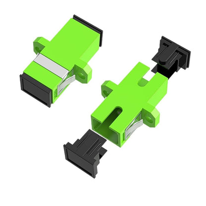 10-Pack SC UPC Simplex Flanged Fiber Optic Adapters